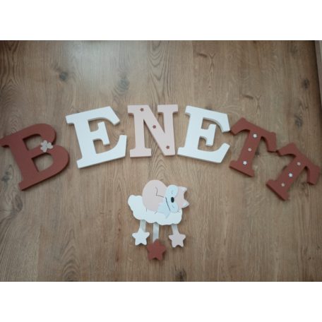 Rókás dekorbetű szett, babalátogató, habbetű, babanév, felirat, 3D, dekoráció, babaszoba, gyerekszoba, hungarocell